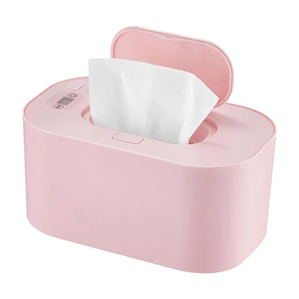 USB Baby Wipe Warmer 3 temperaturlägen Blöjhandduksvärmare 10W Konstant temperatur Stor kapacitet Bärbar Baby Wipe Warmer Hem Bilresor, Rosa