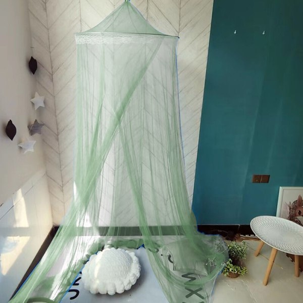 Myggenet, konisk net, rummelig sengehimmel: bred og lang, til indendørs og udendørs brug, ideelt rejsenet, 60 x 250 x 1050 cm, grønt