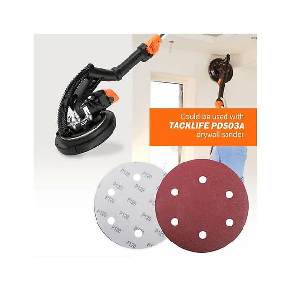 MSBD 9-tums/225 mm 30-pack 6-håls slippapper för gipsslipmaskin - ASD5A
