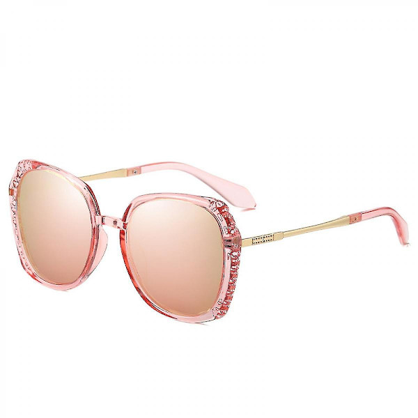 Retro Oversized Runde Polariseret Solbriller Til Kvinder Store Stel Dame Shadesxq-sg1435