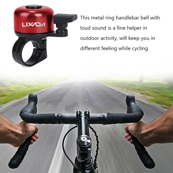 LIXADA Bike Bell Alloy Mountain Road Bike Horn Ljudlarm Säkerhet Ridstyre Metall Bell Bike Horn Cykeltillbehör