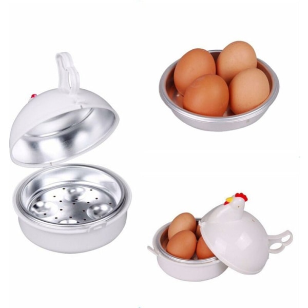 Äggkokare Elektrisk Äggkokare Kycklingform Mikrovågsugn 4 Äggkokare Ångkokare Kokkokare Köksredskap