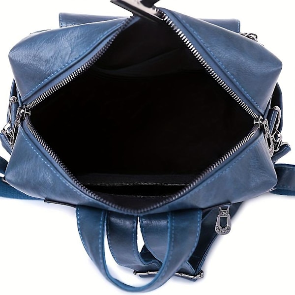 Ryggsäck Enkelt Dam Ryggsäck En Axel Crossbody Trevägs Ryggsäck Resväska（svart）