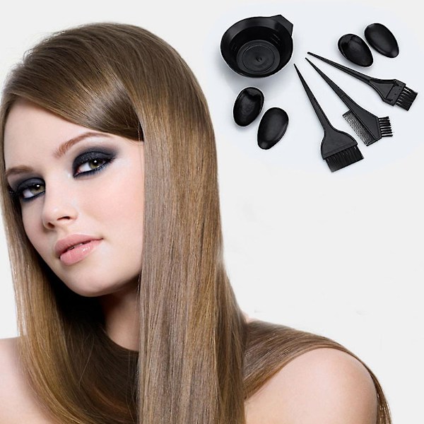 Hair Color Bowl Comb Brushes Tool Kit Set Tint Coloring Bowl Set