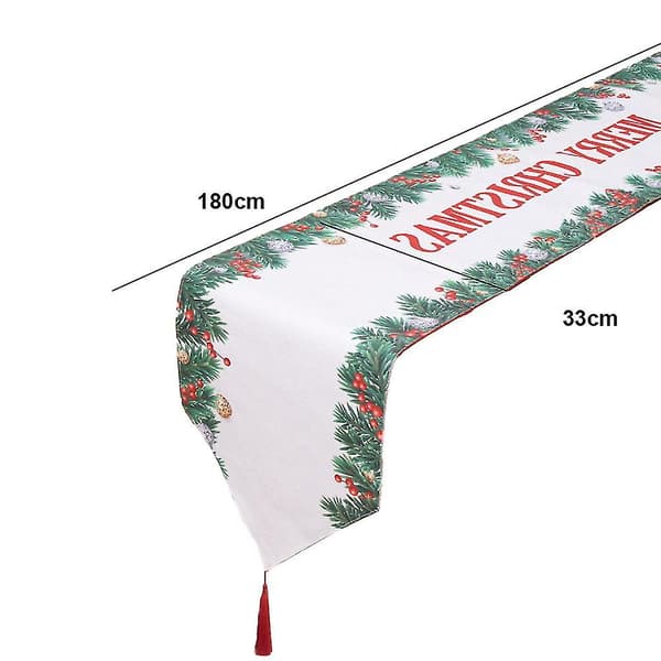 Julebordløper Merry Christmas Kommodesjal (Stil 6)
