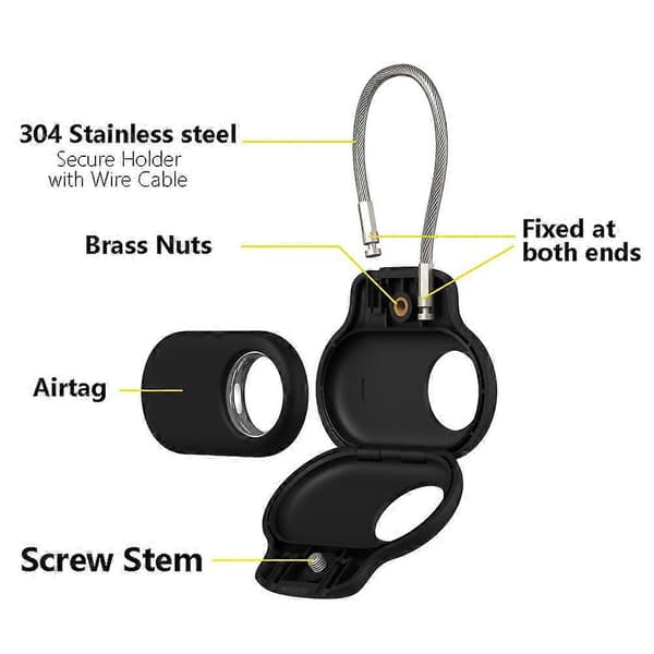 Suojakuori SmartTag 2 -paikantimelle Black