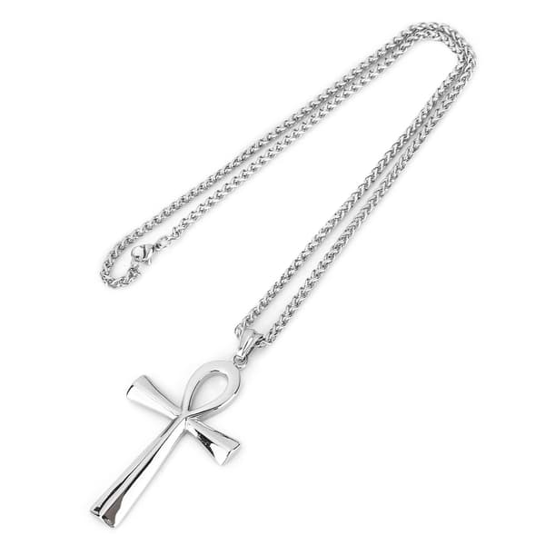 Stålhalsband - Trendigt herrhänge i rostfritt stål, accessoar och present
