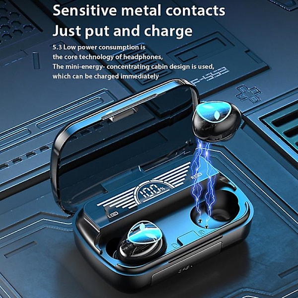 Tws Bluetooth 5.3 Earphone Touch Control Mini In-ear Earbuds True Wireless Headphones Noise Reduction Stereo Sports Handfree Headset Med Opladningsetui
