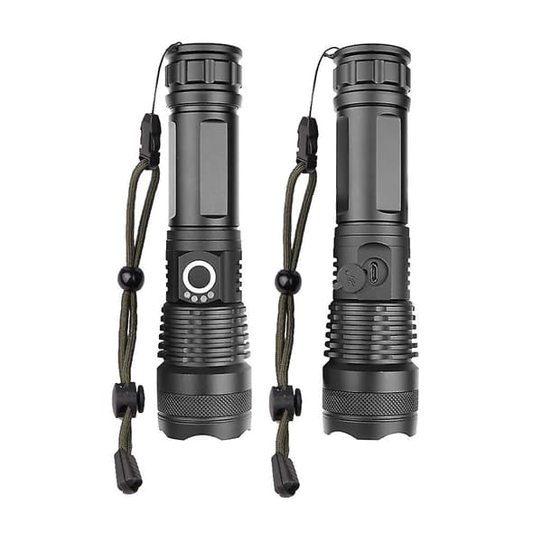 Tehokas XHP50 Zoom-taskulamppu LED USB-ladattava taskulamppu otsalamppu