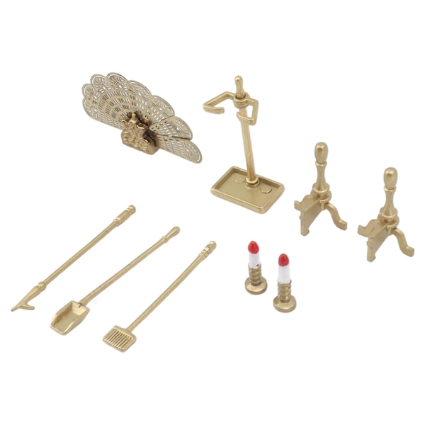 Dockhusspistillbehör Set Dekorativ Dockhus Miniatyrmöbler Tillbehör för 1/12 Dockhus Dekoration