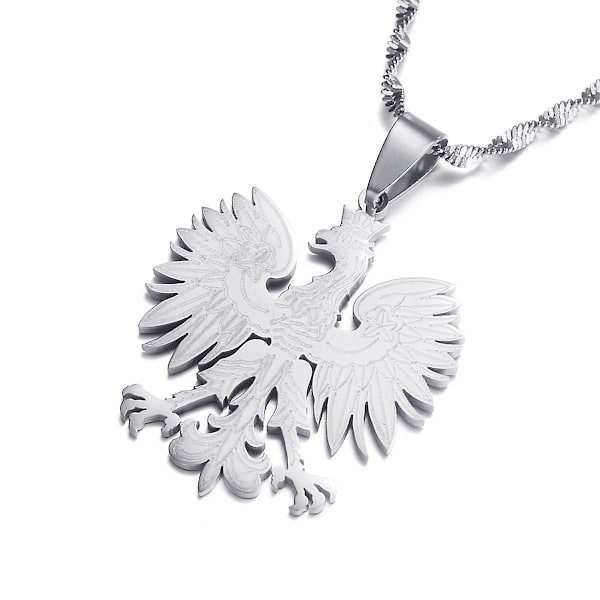 Polen Symbol Örn Hänge Halsband Polska Polacker Smycken För Kvinnor