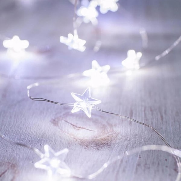 Julgransprydnader LED ljusslinga jul hem trädgård staket dekorativa ljusslingor, heminredning