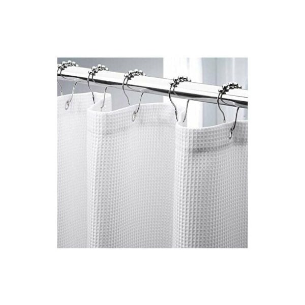 Vohveli suihkuverho 180x210cm pitkä Heavy Duty vohvelikuvio kangas suihkuverho Hotelli Laatu kylpyhuone suihkuverhot