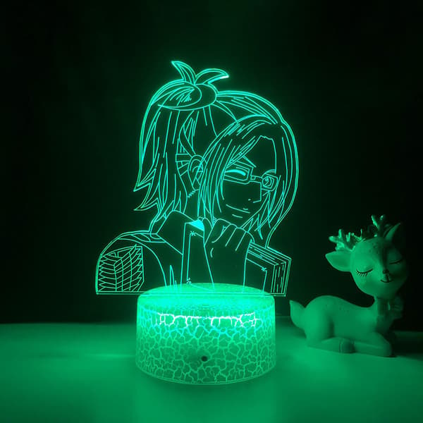 3D Anime Figur Natlampe Illusion Lampe Remot