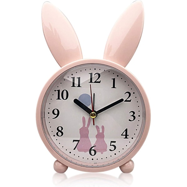 2024,Children's alarm clock, alarm clock, rabbit alarm clock, classic analogue alarm clock, alarm clock