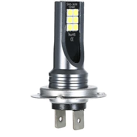 Spesifikk pære H7 Bil LED Tåkelys 200W Hovedlyspærer Kit 6000K Hvit Kjørelys HID Dekoder, Svart 2stk