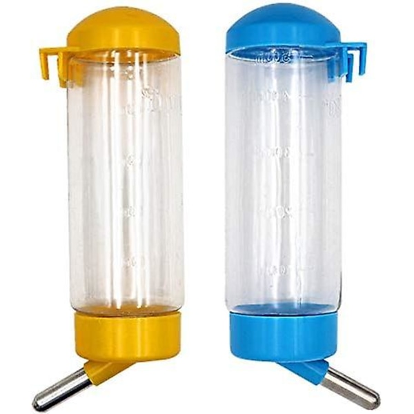 Automatisk hengende vannflaske for hamster, kanin, marsvin, dryppfri, 16oz, tilfeldig farge