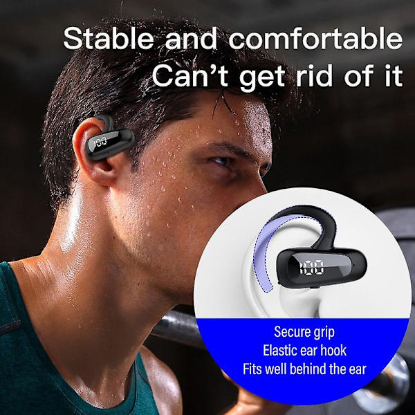 Bluetooth-headset, luftledning, ørekrok, headset, lang standby, forretningsøretelefon, støydemping, Bluetooth-hodetelefon, løpehode