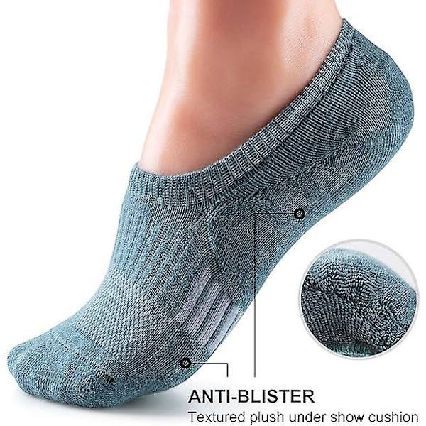 Dam strumpor No Show Athletic Ankle Socks Cushioned Running Low Cut 5 par/Färg:vit5/Storlek:5-8