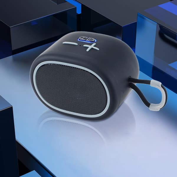 Bluetooth Audio Stofhøjttaler Plug-in Mini Stereo Bluetooth Højttaler Stilfuldt Eksternt Lys Lang Batterilevetid Enhedsforbindelse
