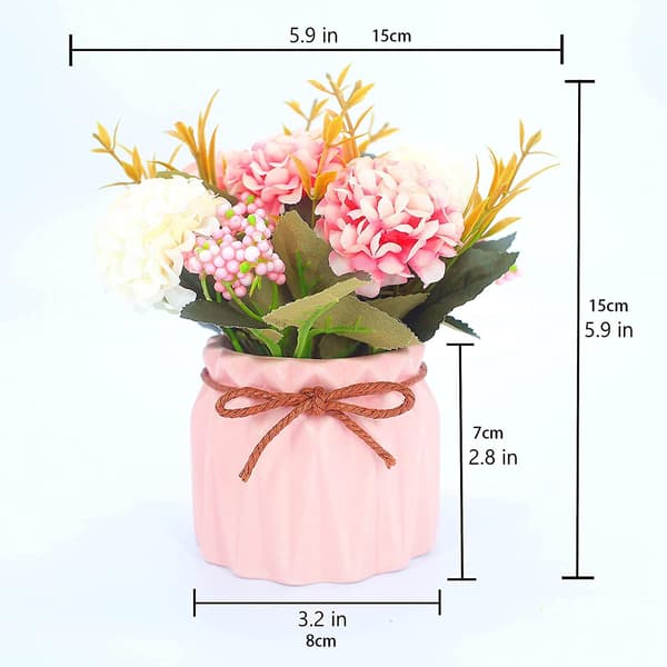 Fräsch stil simulerad krukväxt dekor återanvändbar blomsterarrangemang dekor för sovrum (blågrön)