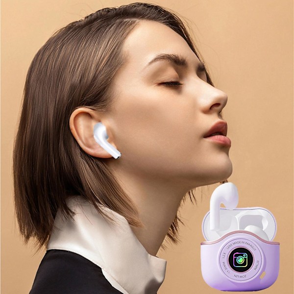 Bluetooth-hörlurar 10 mm ultratunn vibrerande film 5.3 Bluetooth-chip Typ-c snabbladdning intelligent brusreducering låg latens