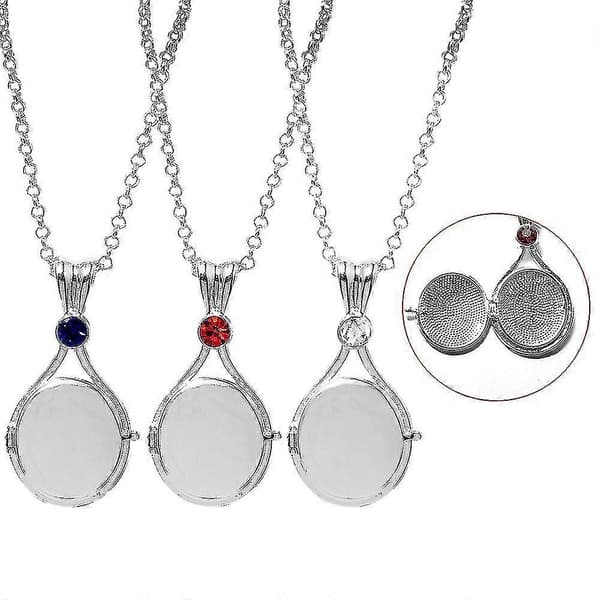 H2o halsband Sjöjungfru snäcka öppningsbart och stängbart hänge accessoarer Gåva Dam (blå)