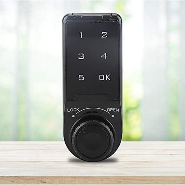 Elektronisk skabslåssæt, digital adgangskode-indtastning Touch Keypad-lås, nøglefri sikkerhedsskabskodet (L)