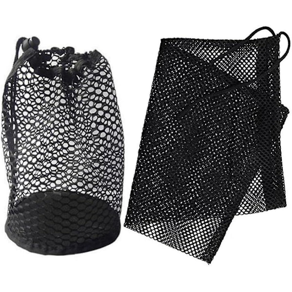 Golfboldposer 2 stk Nylon Nylon Snørebånd Net Opbevaringspose 22*20cm
