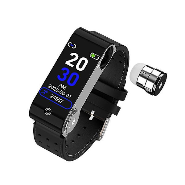 Smart armband Bluetooth-armband Bluetooth-headset Trådlöst headset Två-i-ett Vattentätt armband Touch-armband Samtalsvarning Hjärtfrekvensdete