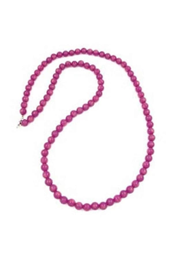 Halsband Pärlor 10mm Lila-silke 90cm - Gl02260