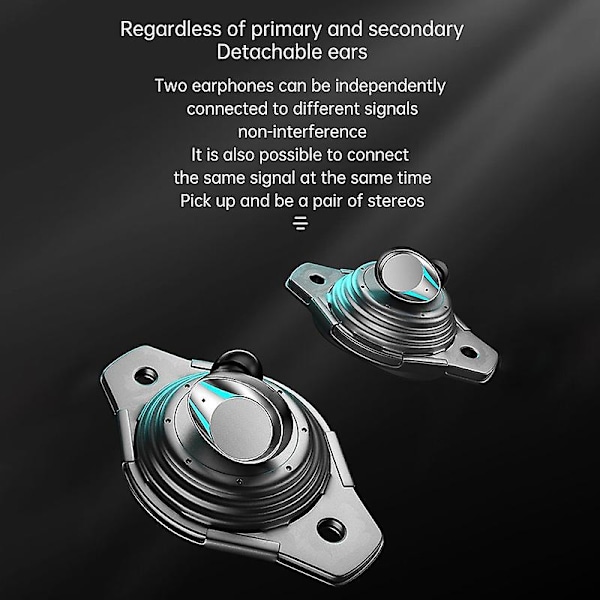 Tws Bluetooth 5.3 öronsnäckor Sport brusreducerande hörlurar 9d Stereo trådlösa hörlurar med laddningsfodral för Ios Android-telefon A