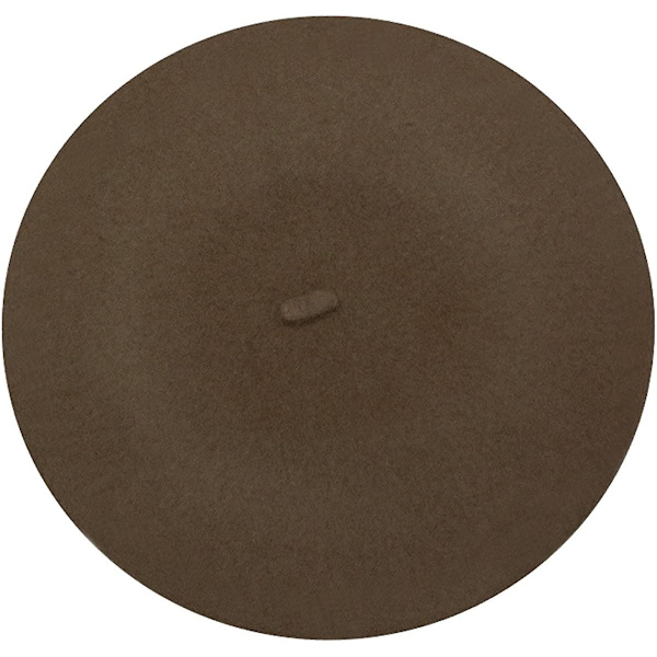 Fransk beret - Ull ensfarget damelue lue lue