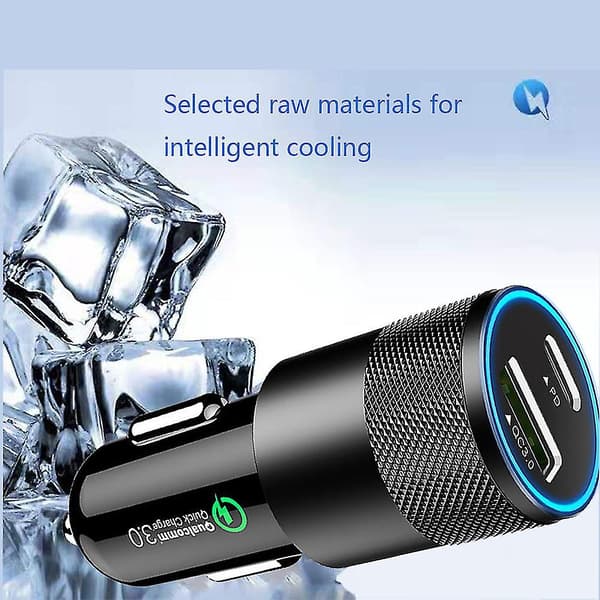 Hurtiglader 3.0 Billader Biladapter Med Doble Usb-porter Kompatibel
