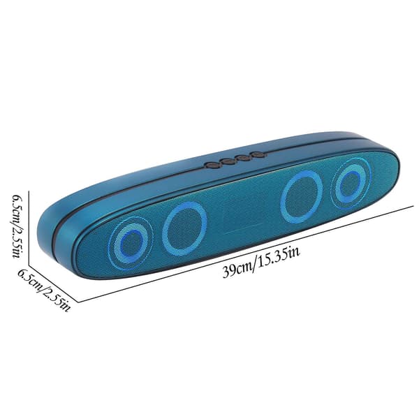 Kannettavat langattomat Bluetooth-stereokaiuttimet (sininen)