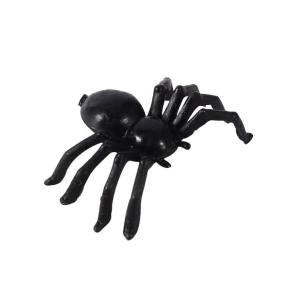 Dekorative Tilbehør - ZERODIS - 50 Svarte Lekeedderkopper - Realistiske - Plast - Halloween
