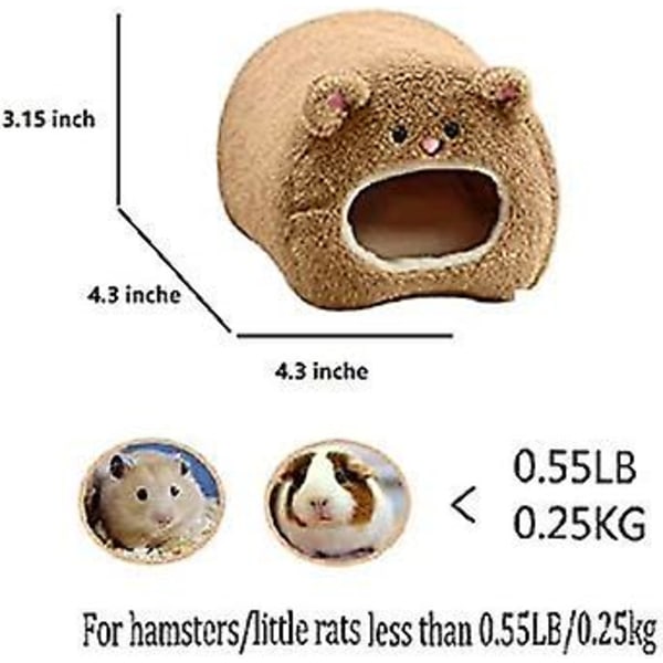 Mus Hamster Varm Säng Husmatta Ull Stuga Hängmatta Söt Toy Nest Mini Animal Mouse