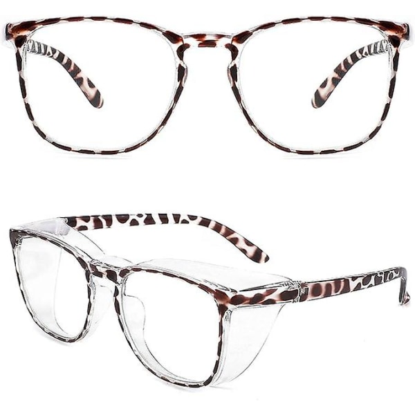 2-delat set skyddsglasögon anti-dimglasögon blå ljus dammtäta glasögon UV skyddsglasögon för män kvinnor