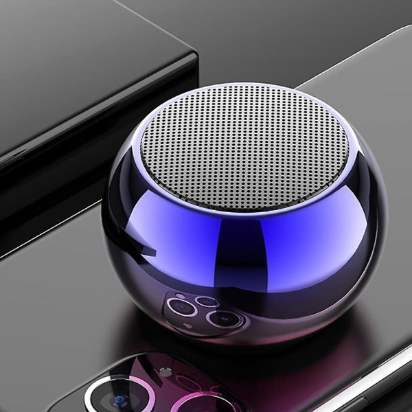 Trådlös Bluetooth högtalare Mini Liten Bärbar Hemma Bärbar (Färgglad Blå)