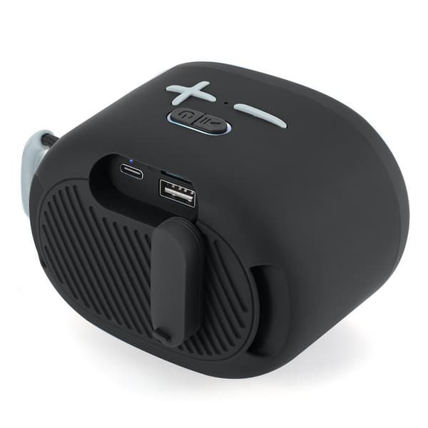 Bluetooth Audio Stoffhøyttaler Plug-In Mini Stereo Bluetooth-høyttaler Stilig Eksternt Lys Lang Batterilevetid Enhetsforbindelse