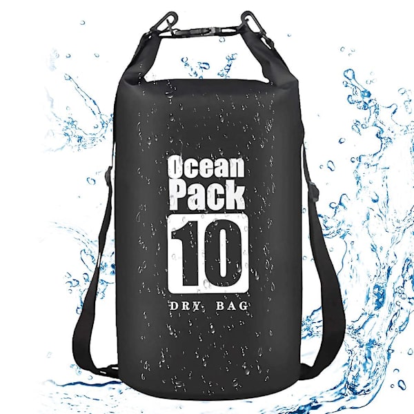 PVC-uintivarustelaukku - Musta 10L