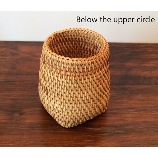 Vietnam Autumn Rattan Weaving Tea Ceremony Accessories Storage Box Storage Mold Proof Pen Holder