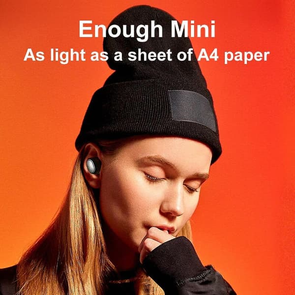 Qcy T4 Mini V5.0 Bluetooth-hovedtelefoner True Wireless-hovedtelefoner 3d Stereo-headset Dobbelt mikrofon Opladeboks Bluetooth-headset