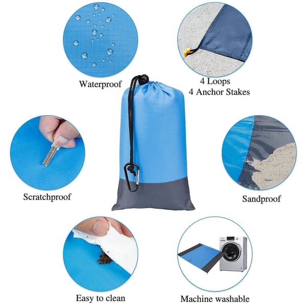 Udendørs picnictæppe Camping Foldable Vandtæt Til Camping, Rejser