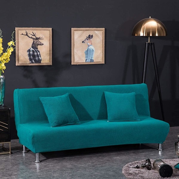 Sofaovertrekk uten armlener, stretch overtrekk for sovesofa