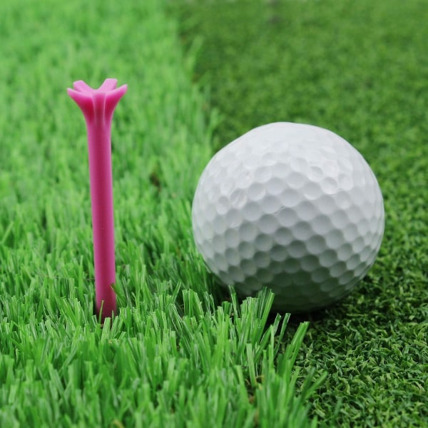 70 mm flerfärgad slitstark plast Anpassningsbara golf-t-shirts 100-pack