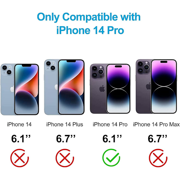 iPhone 14 Pro Skal, Stötsäker Mjuk TPU Bakskal Droppsäker Skyddande Telefonfodral för iPhone 14 Pro 2022 (6,1 tum), Blå Fjärilar & Rosa