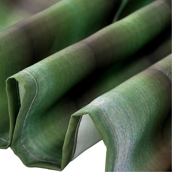 Duschdraperi mögelbeständig Zen Spa grön bambu stenar badgardin svart orkidé blomma vit vattentät polyestertyg badrumsdraperier med 10 st