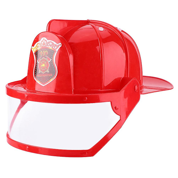 5 st Barn Brandman Brandman Cosplay Leksaker Kit Hjälm Brandsläckare Intercom Yxa Skiftnyckel