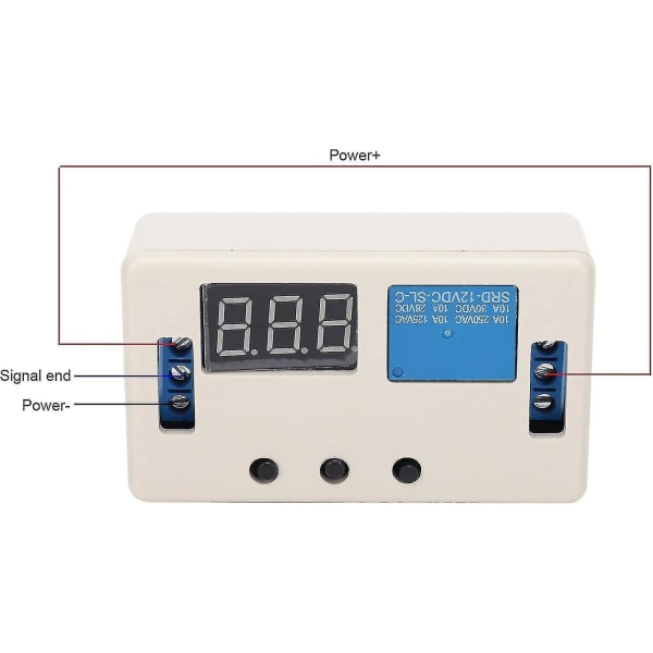 Dc 12v Timer Relä, Digital Automation Timing Timer Timing Relä Switch Programmerbar timer med vattentätt cover